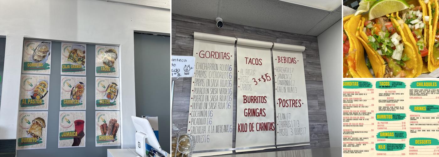GORDITAS Menu