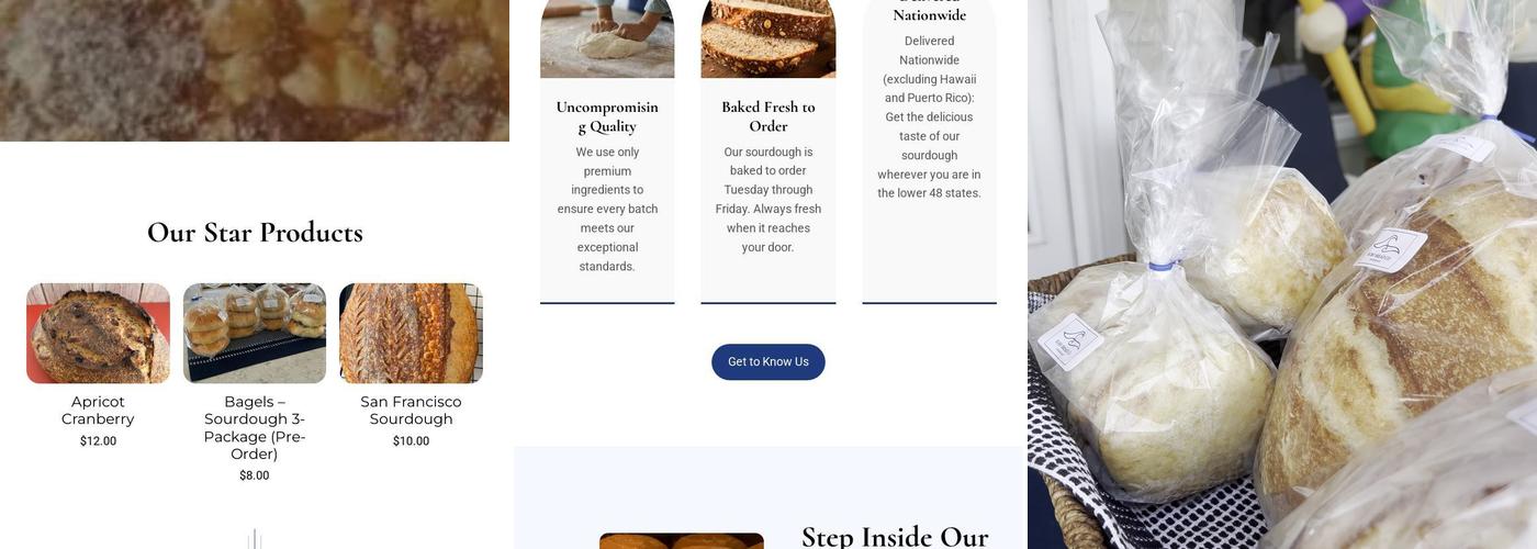 Surf Bread Co Menu