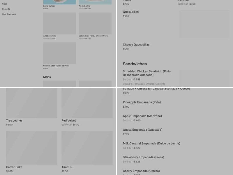 Hedy´s Bakery & Café Menu