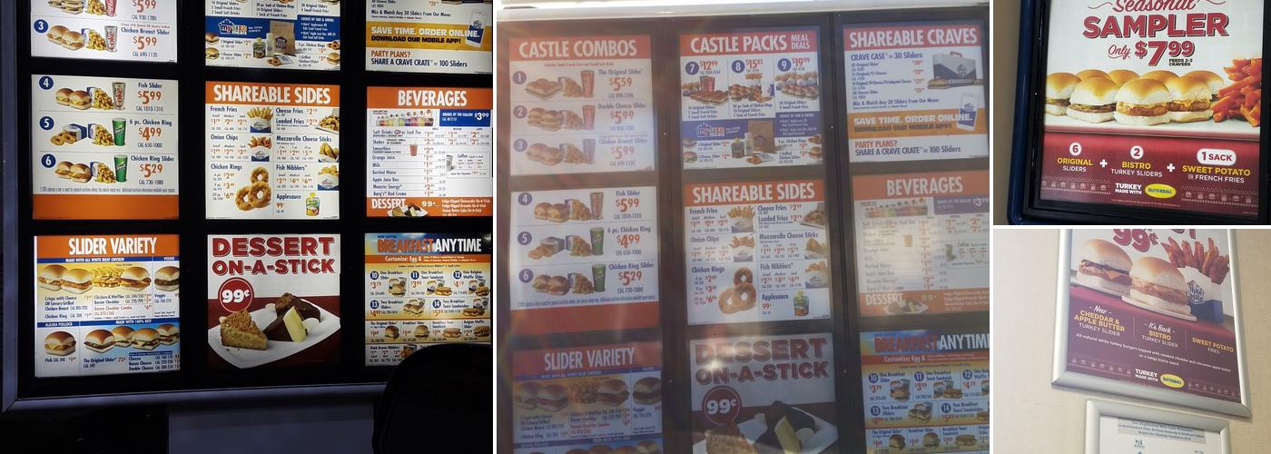 White Castle Menu