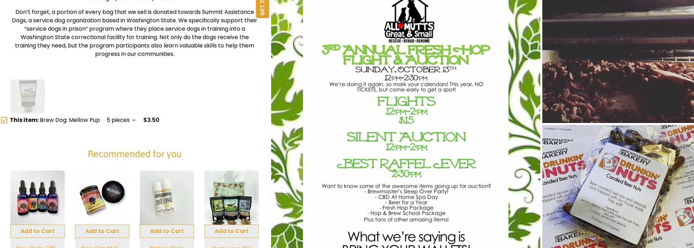 The Brewmaster's Bakery Menu