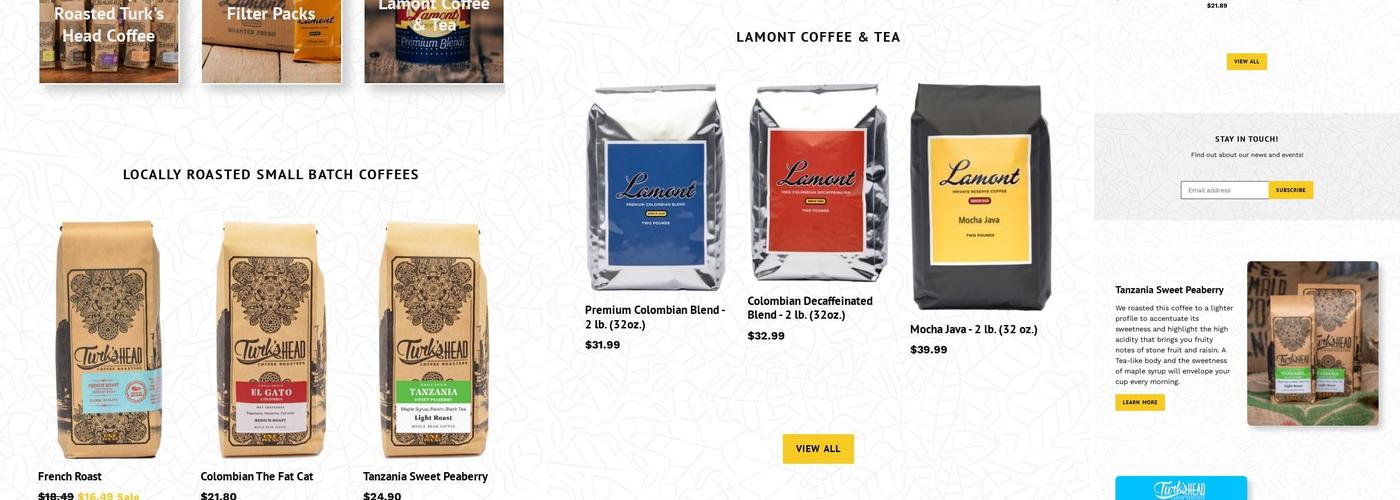 Turks Head Cafe Menu