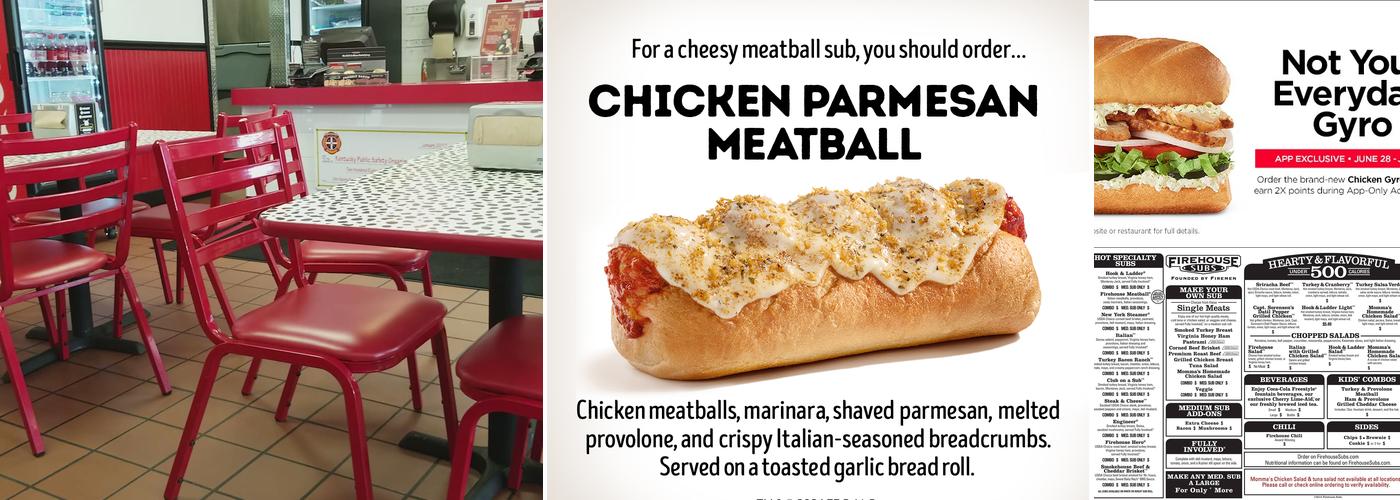Firehouse Subs Hebron Menu