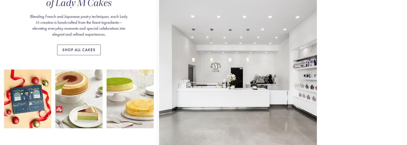 Lady M Cake Boutique - San Diego Menu