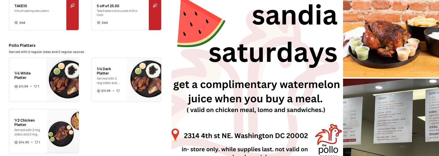 the pollo company Menu