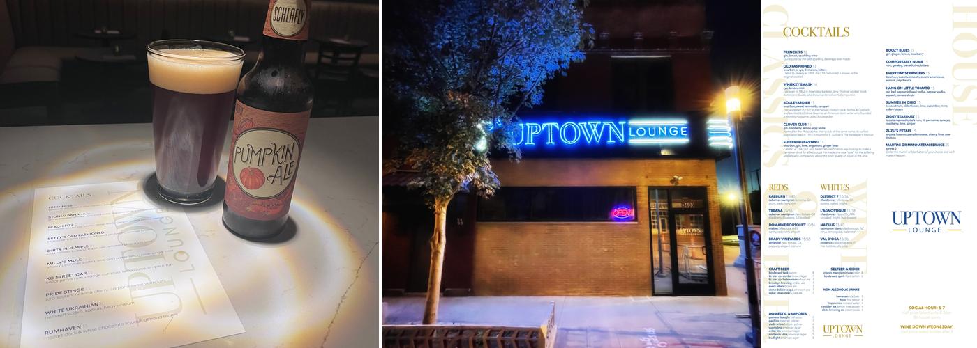 Uptown Lounge Menu
