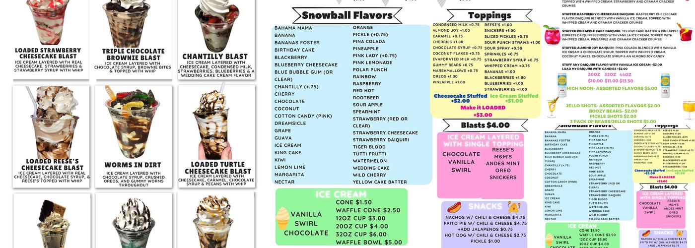 The Boozy & Boiling Barn Menu