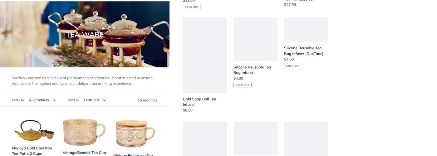 Cuples Tea House Menu