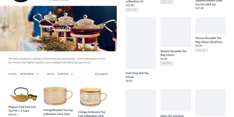 Cuples Tea House Menu