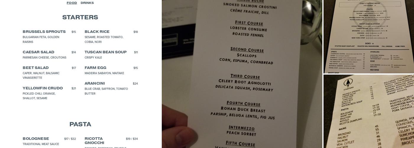 Forest Menu