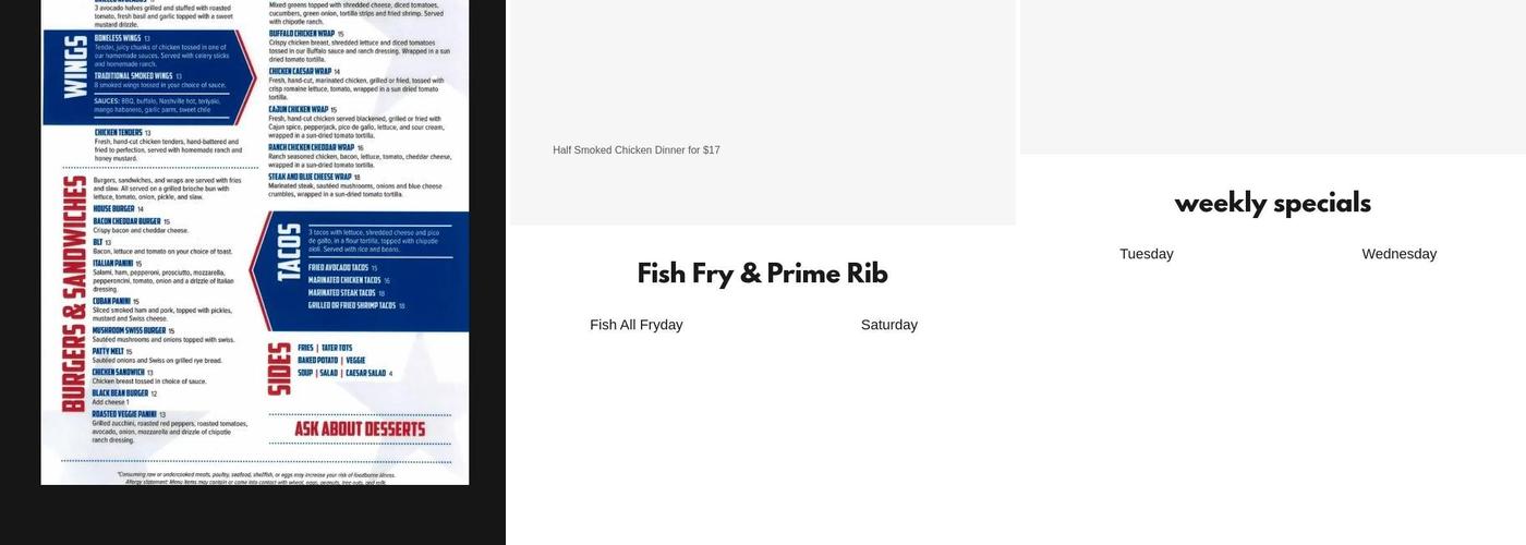 VFW McHenry 4600 Menu