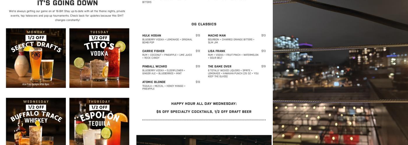 16-Bit Bar+Arcade Menu