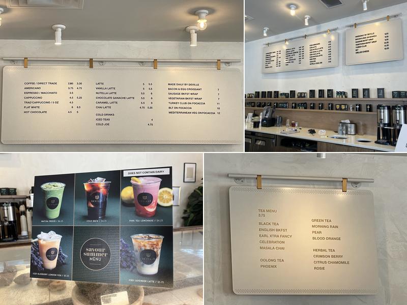 Deville Bernard Menu