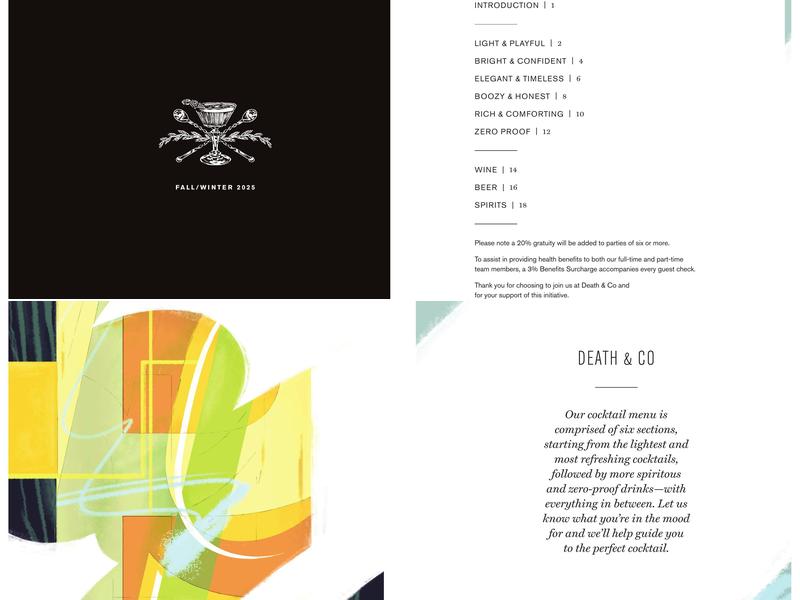 Death & Co. D.C. Menu