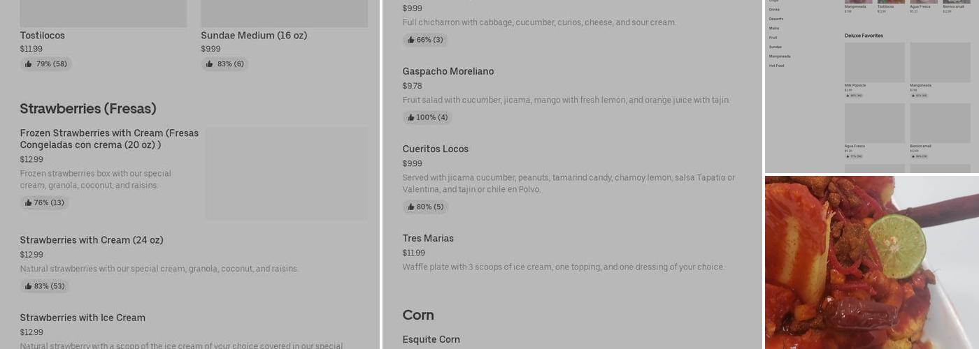 La Michoacana Deluxe Menu