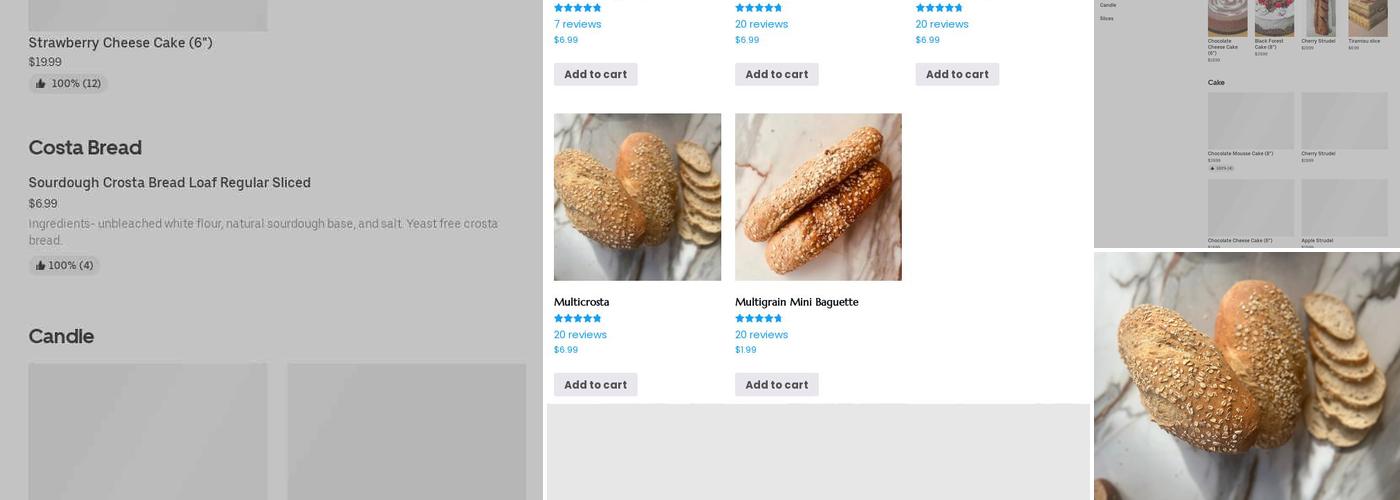 Westview Bakery Menu