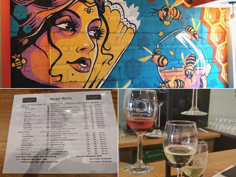Colony Meadery South Bethlehem Menu