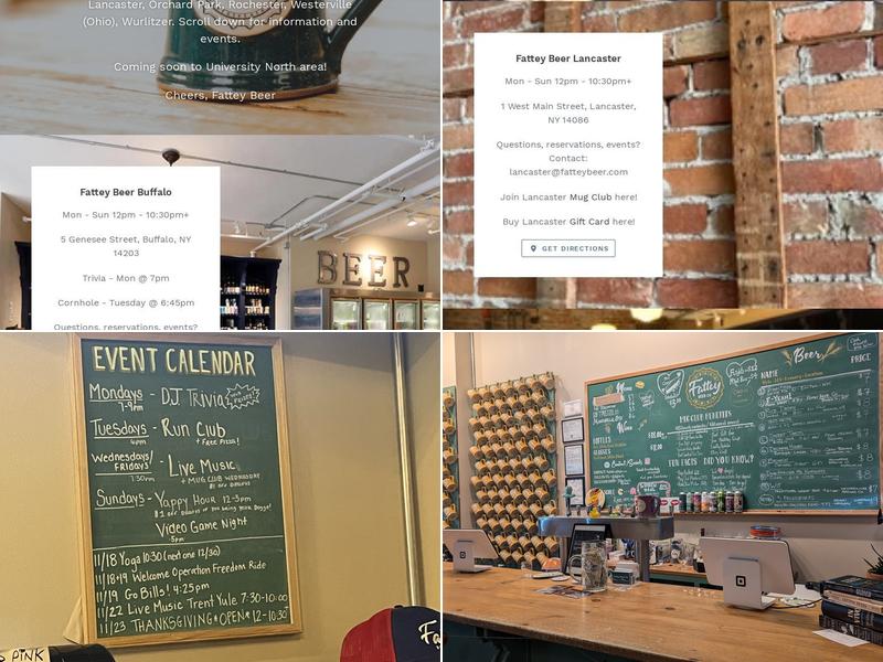 Fattey Beer Company Menu