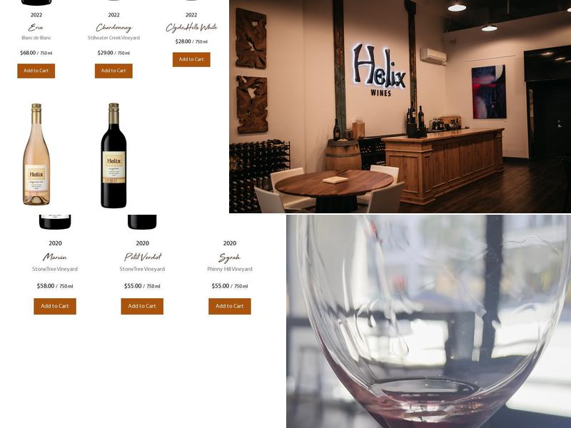 Helix Wines Menu