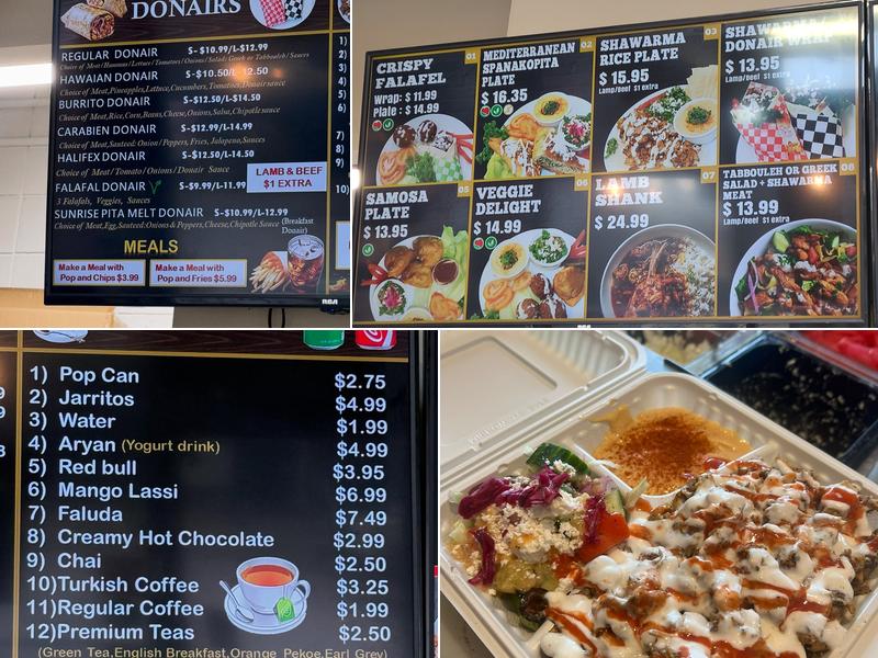 Donair Hub Menu