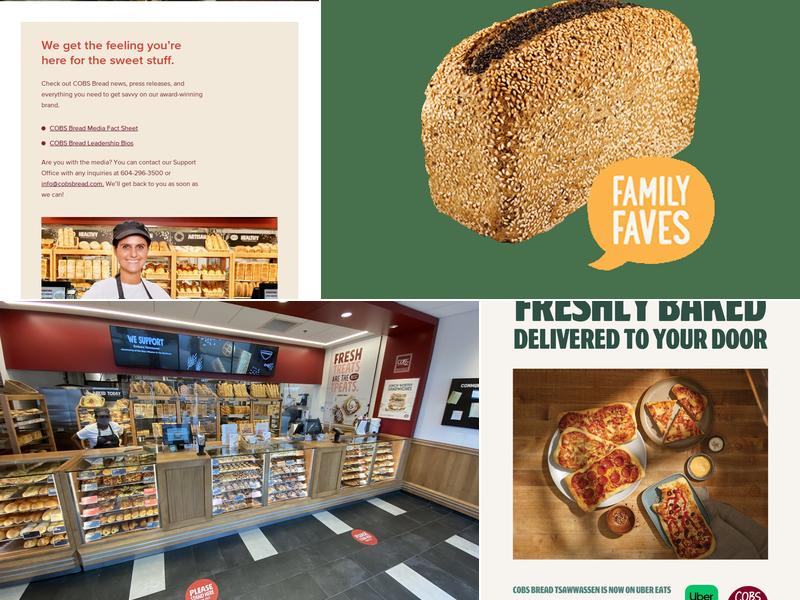 COBS Bread Menu
