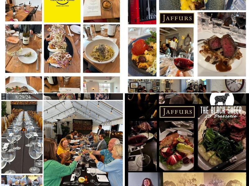 Jaffurs Wine Cellars Menu