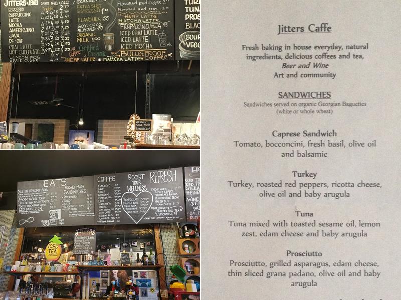 Jitters Caffe Menu
