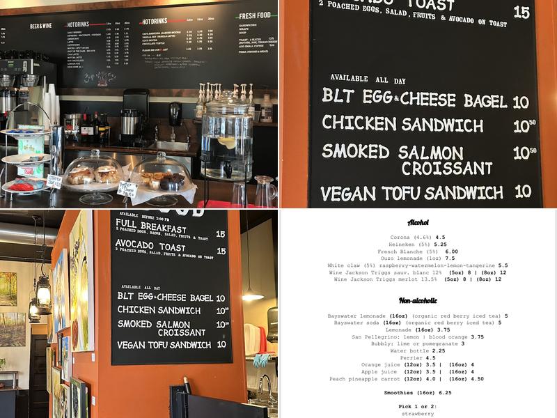 Artistry Coffee Shop Menu