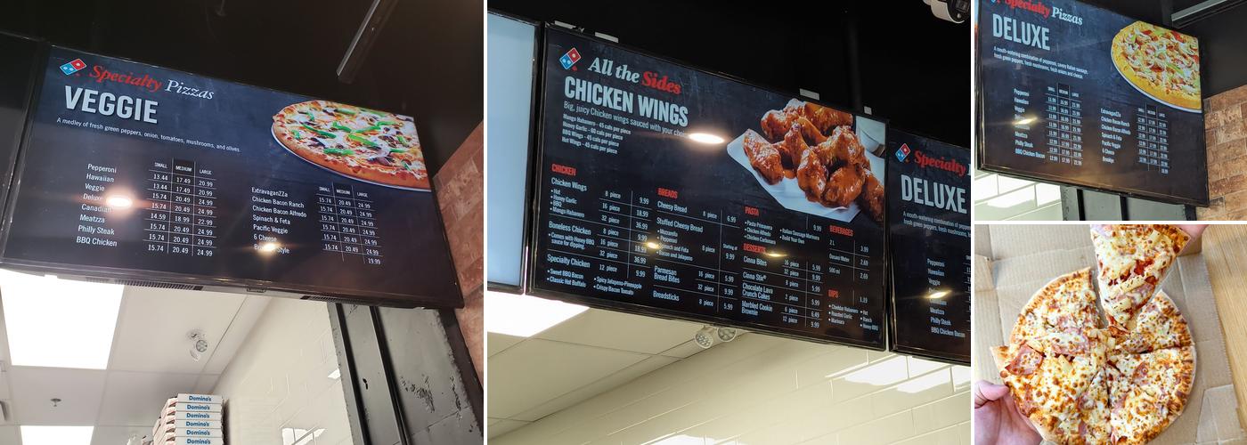 Domino's Pizza Menu
