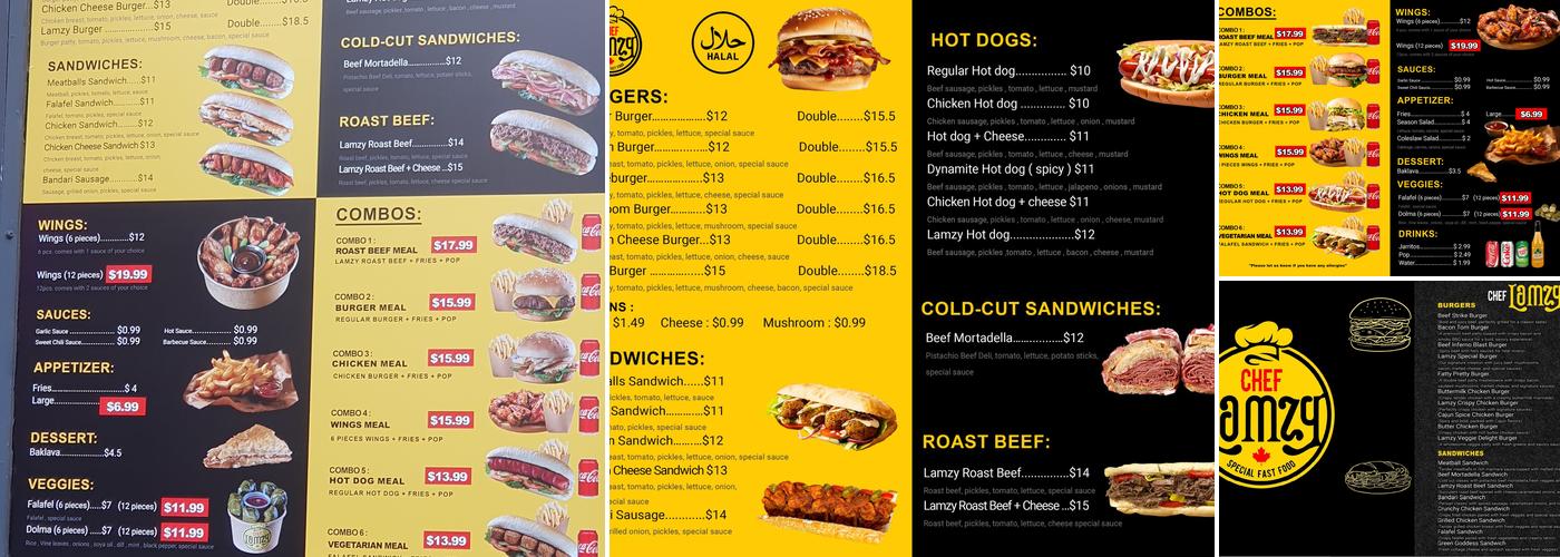 Chef Lamzy Menu