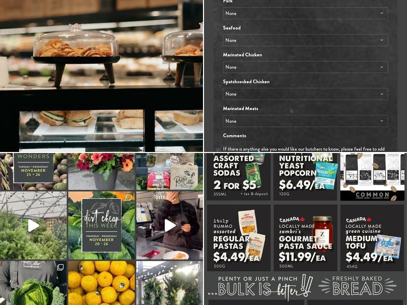 The Coffee Project at The Root Cellar Menu