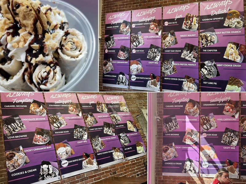 Delish Gourmet Rolled Ice Cream Menu