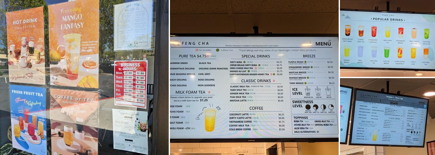 Feng Cha Teahouse - Dublin Menu