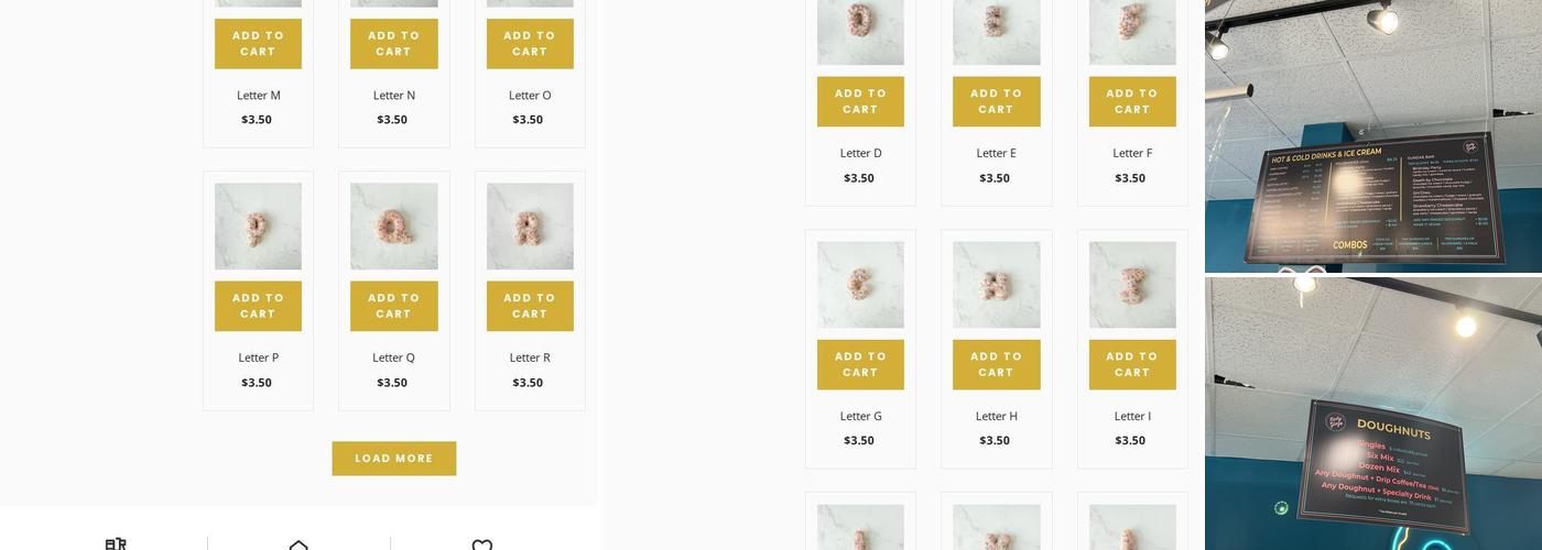 Lady Glaze Doughnuts Menu