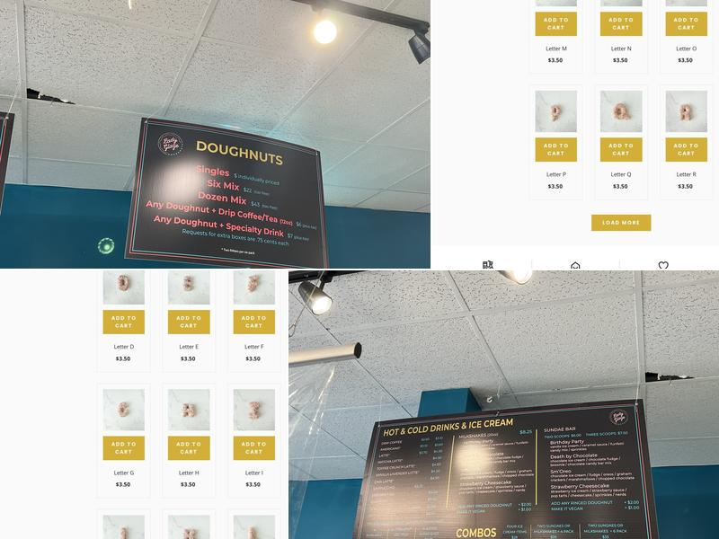 Lady Glaze Doughnuts Menu