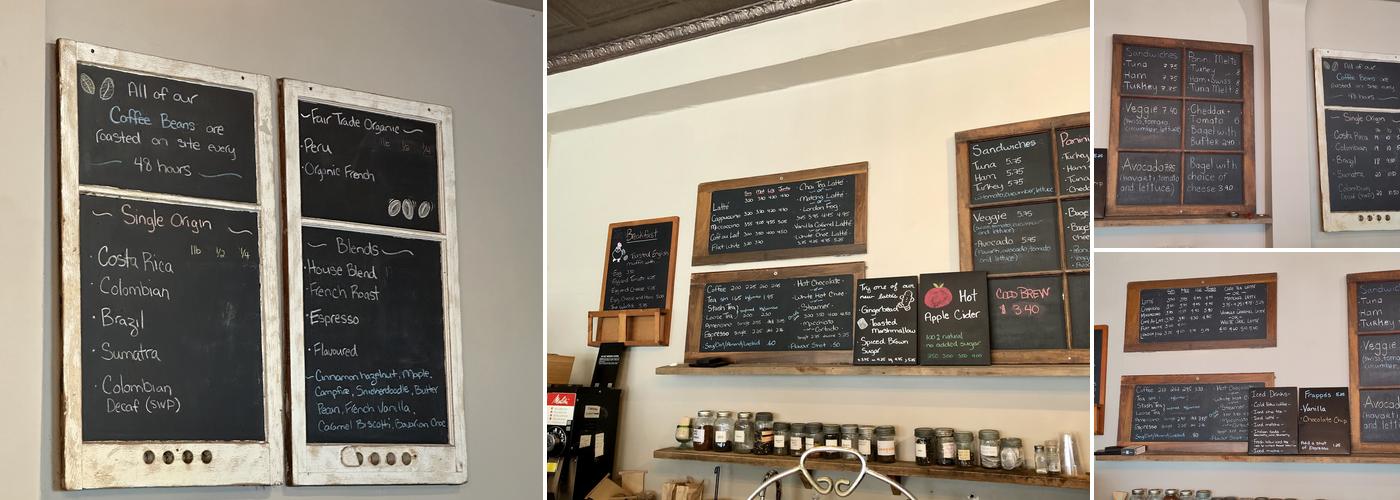 Savoury Grounds Coffee Co. Menu