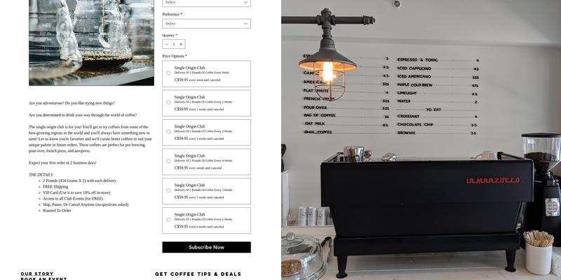 416 Coffee Co. (Port Dalhousie) Menu