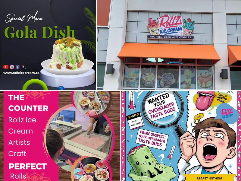 Rollz Icecream & Desserts Lebovic 41 Lebovic Ave, Scarborough