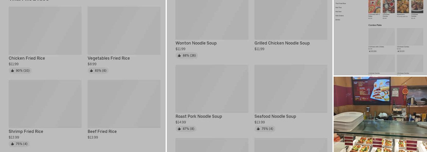 Ruby Thai Kitchen Menu