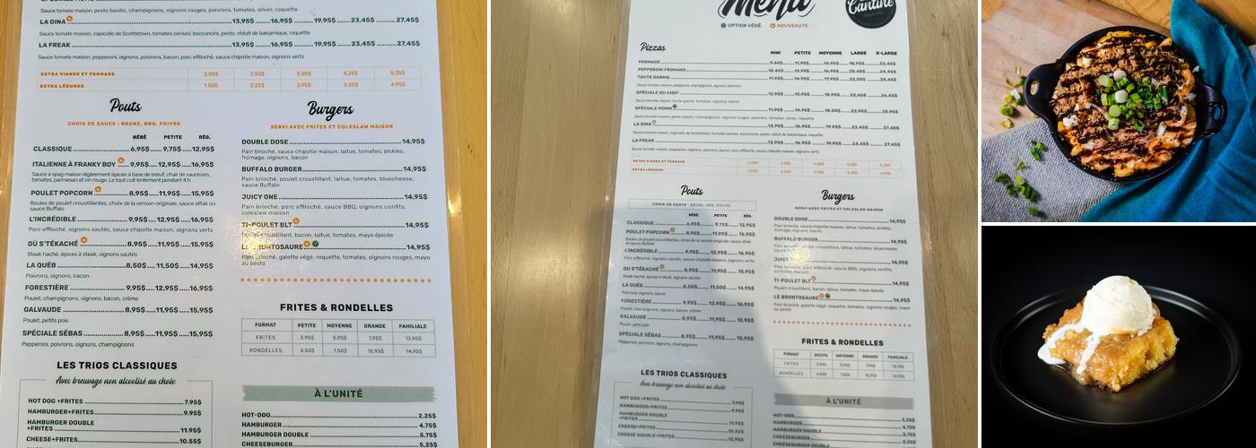 La Cantine Menu