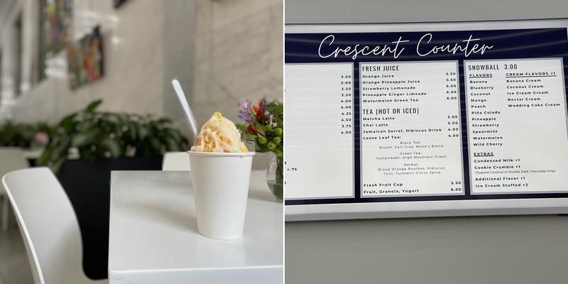 Crescent Counter Menu