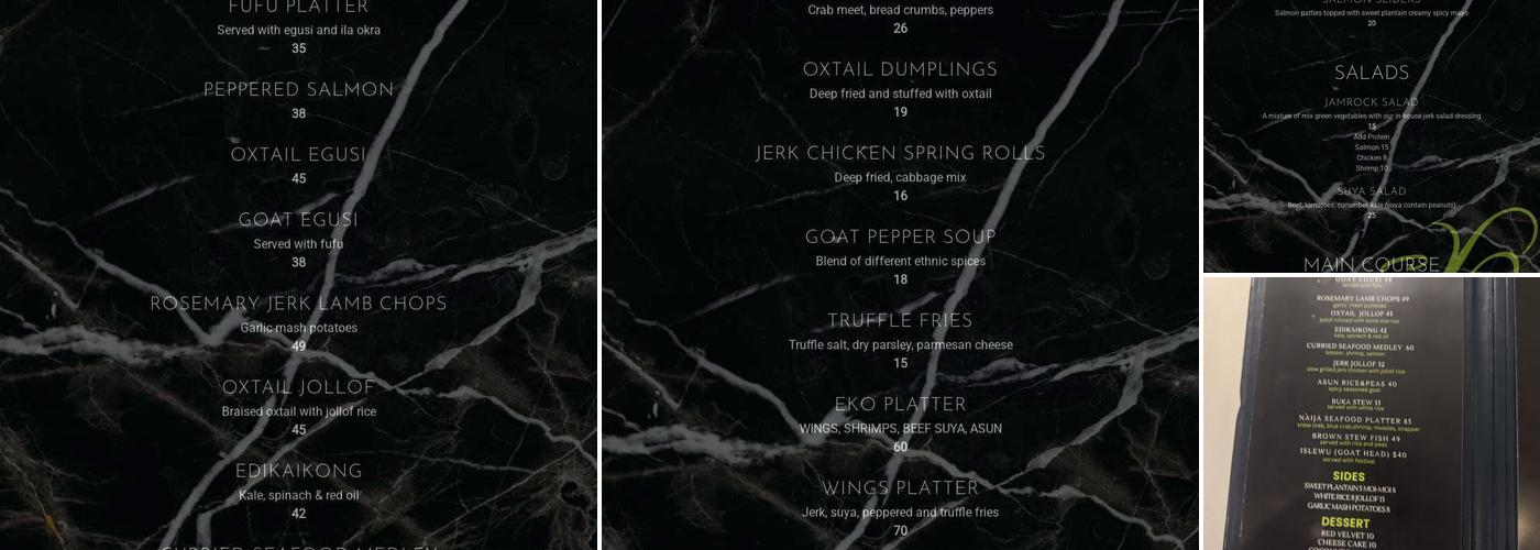 EKO Restaurant Menu