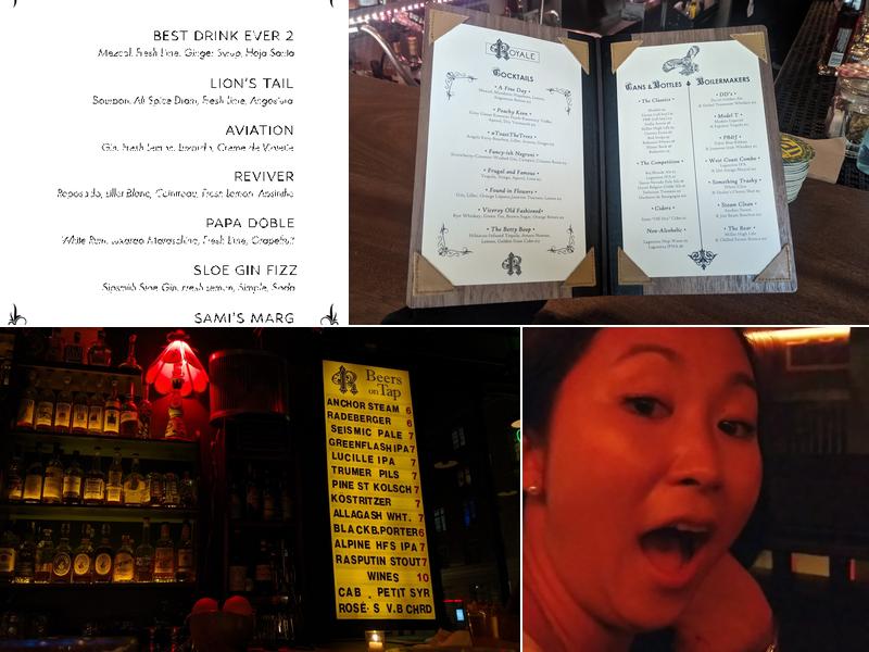 The Royale Menu
