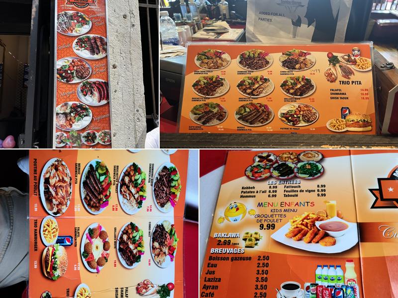 Montreal Kebab Menu