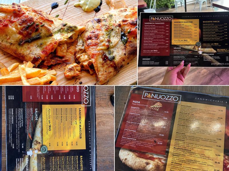 Restaurant Panuozzo Menu