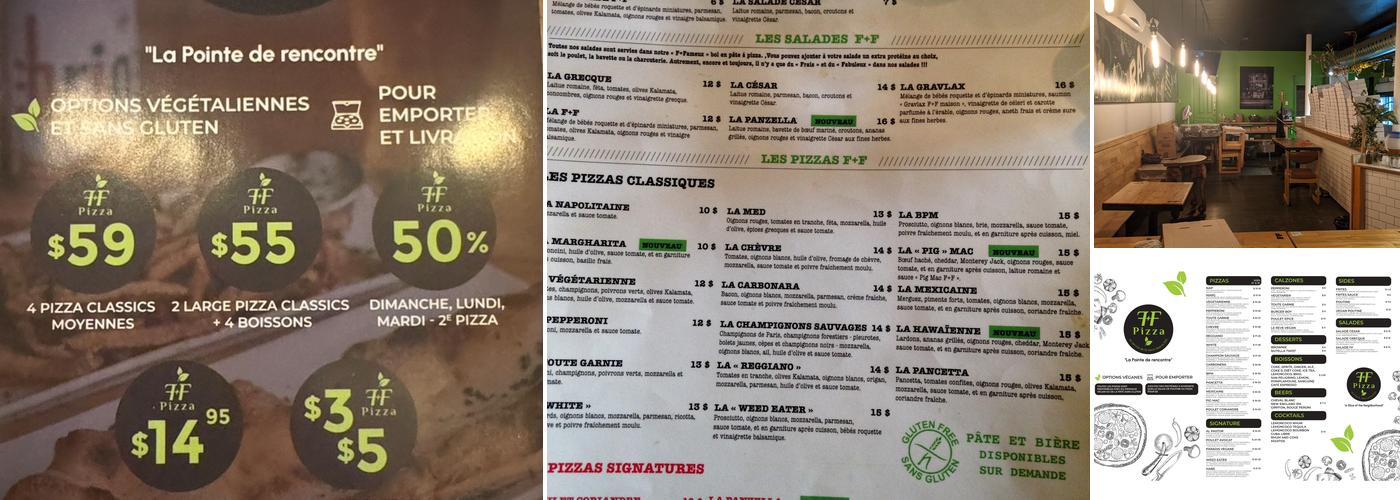 F+F Pizza Menu