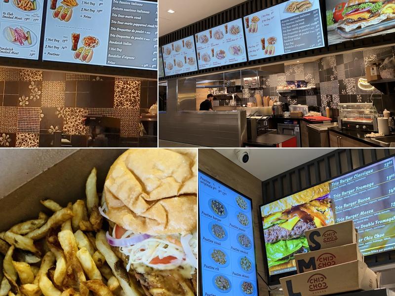 Chic Choc Burger Menu