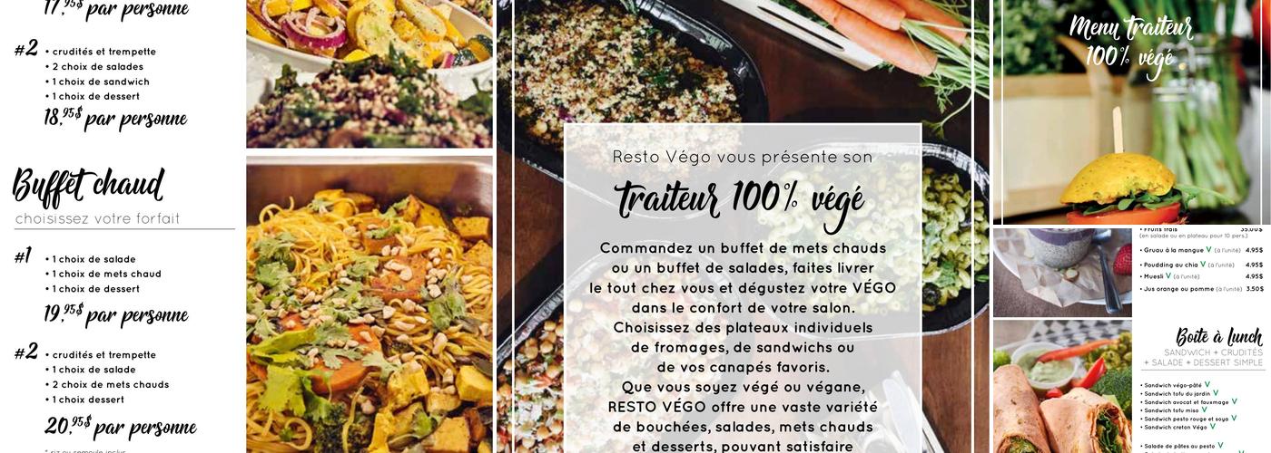 Resto Végo St-Denis Menu
