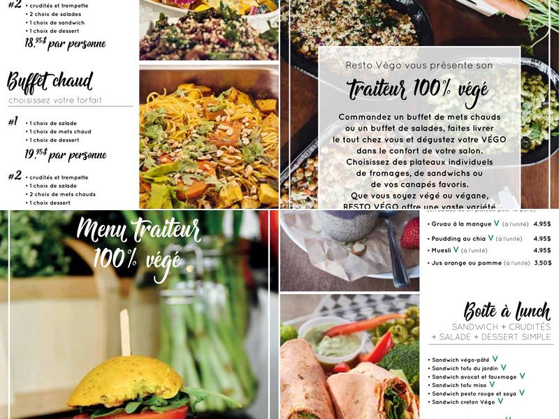 Resto Végo St-Denis Menu