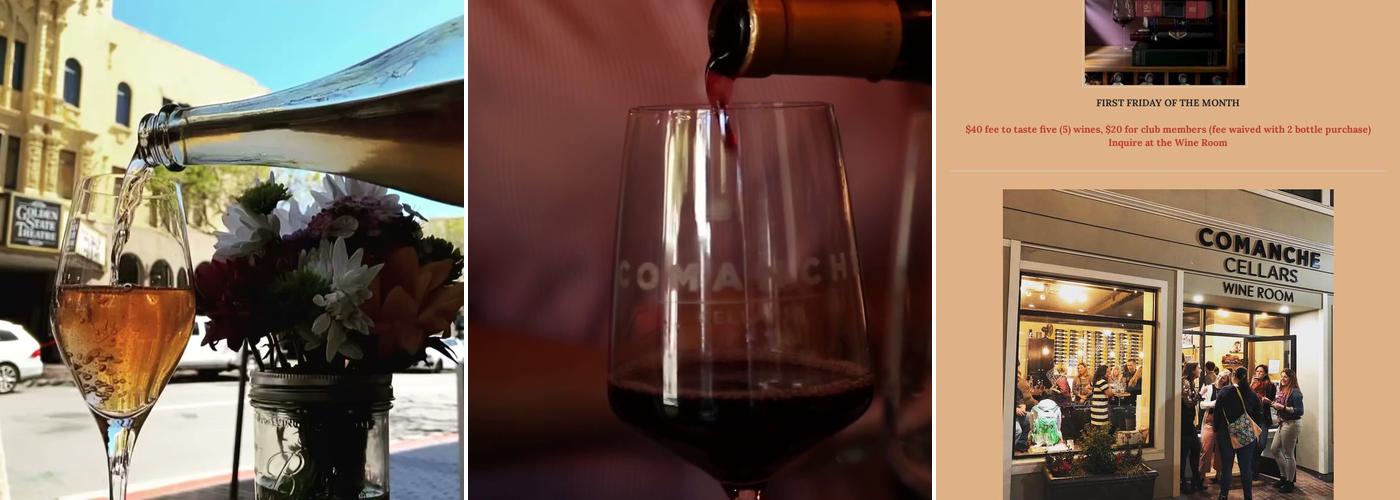 Comanche Cellars Menu